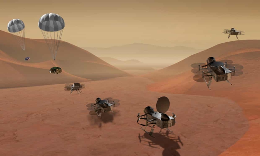 NASA 派 8 槳無人機「蜻蜓號」探索泰坦　最快 2034 年到達