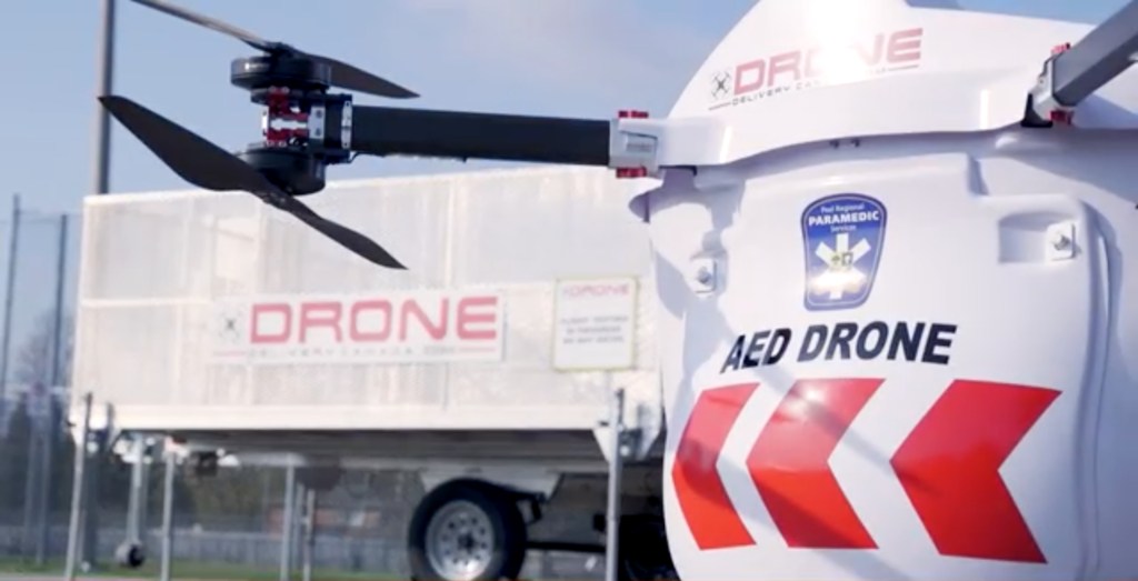 加拿大試驗無人機運載 AED　證比救護車更快到場