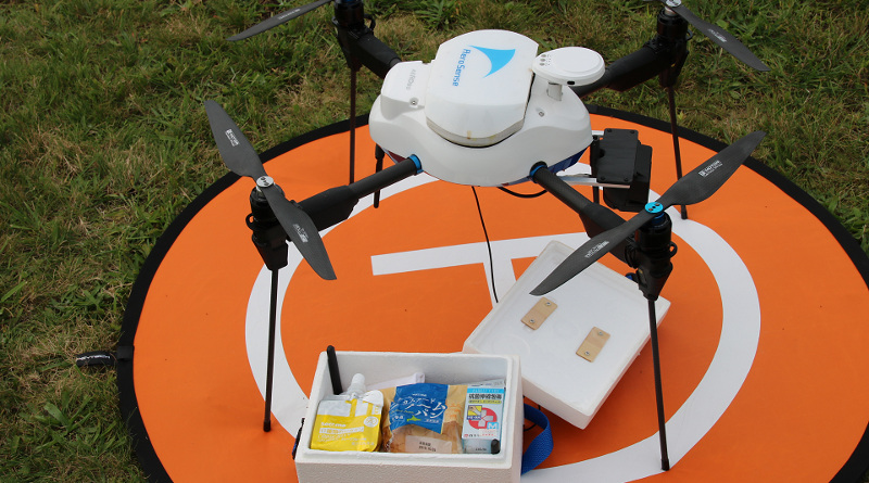 無人機運送醫療物資 北海道救災實驗