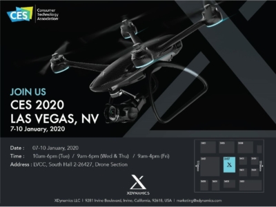 【CES 2020】港企 XDynamics 再登 CES 舞台　亮相更強 Evolve 2 無人機