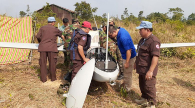 柬埔寨現無人機殘骸　機身帶漢字　確認無武器或彈藥