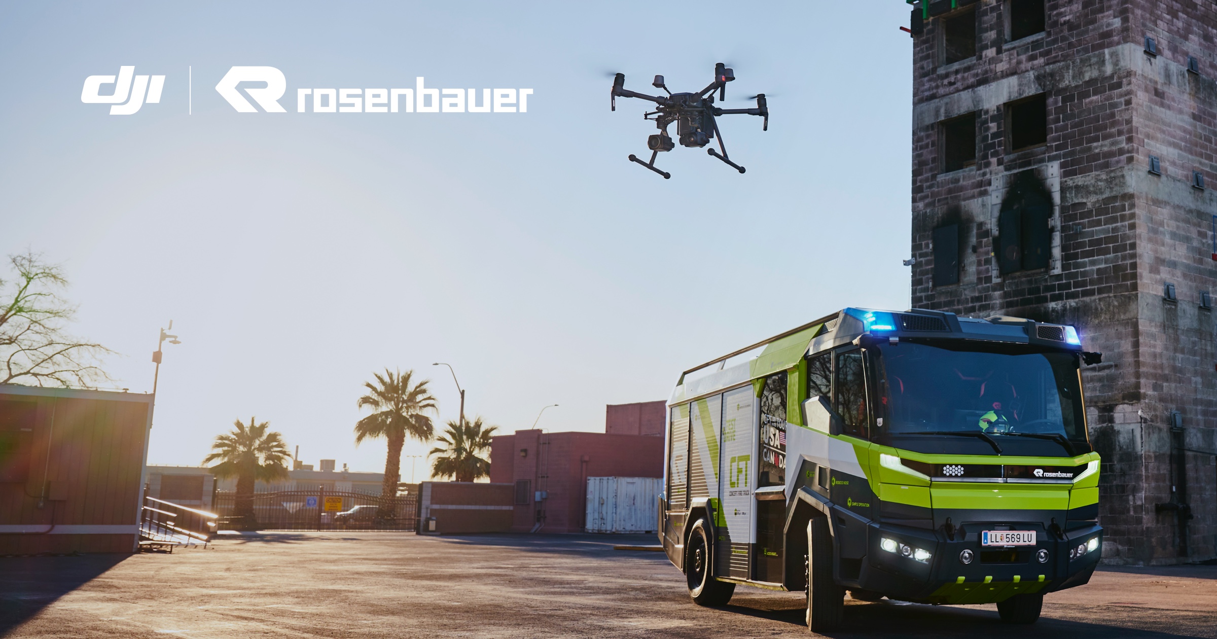 DJI X Rosenbauer　為消防車配備無人機　集成數據至消防系統