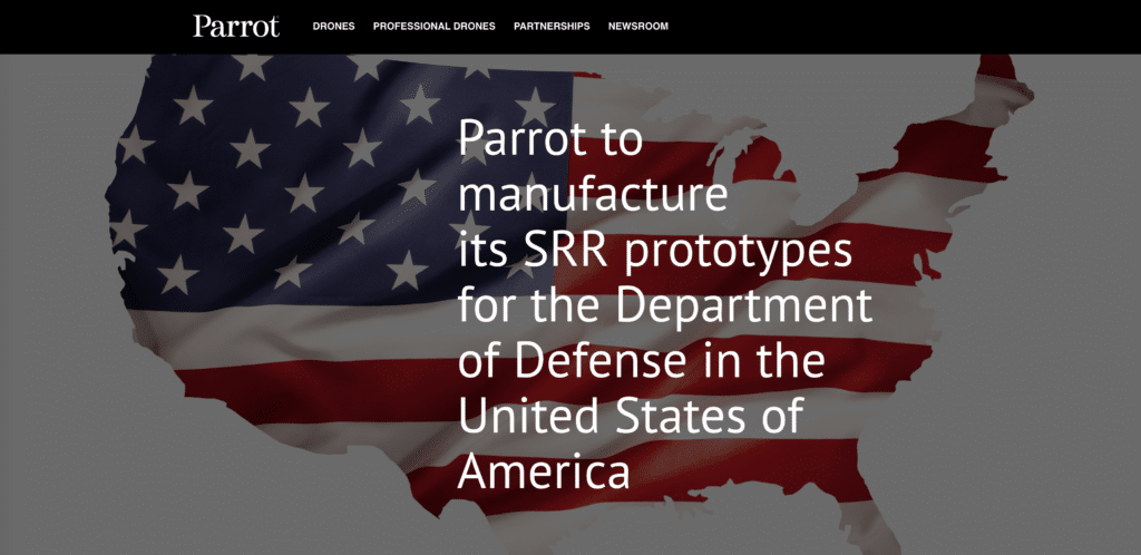 Parrot　為美軍開發短程偵察無人機　美國生產防資料外洩