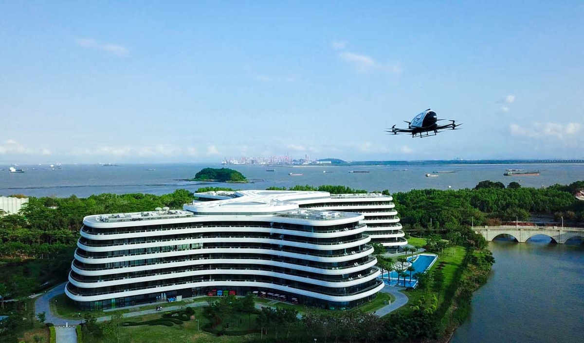 億航以廣州南沙花園酒店為試點開闢載客無人機空中游覽新體驗